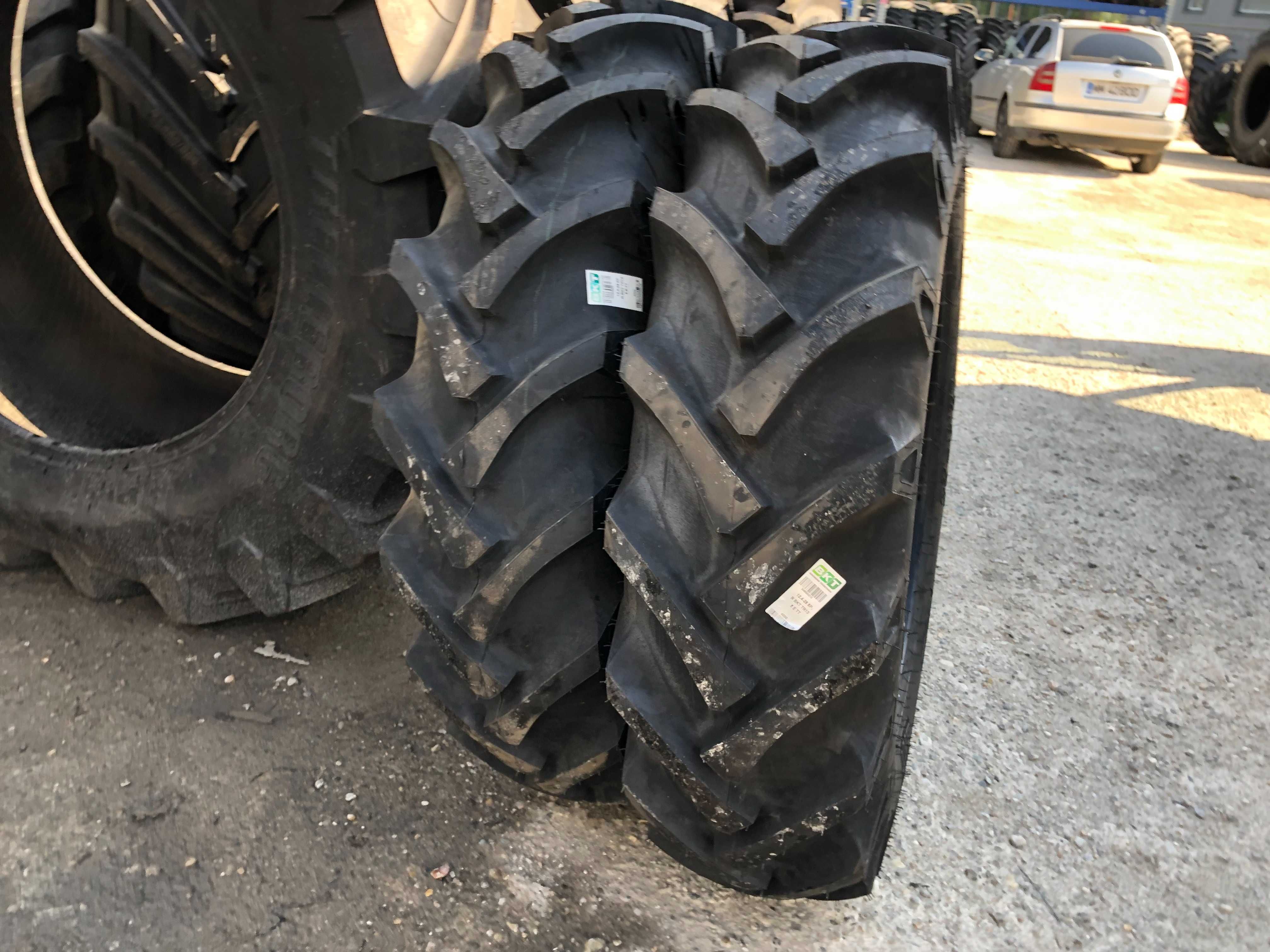 Anvelope noi 12.4-28 BKT 8 pliuri cauciucuri tractor FIAT 445