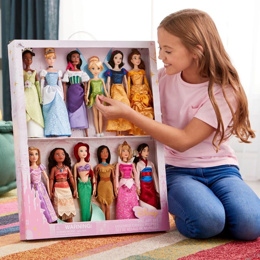 Оригинален Disney комплект от 12 кукли Принцеси