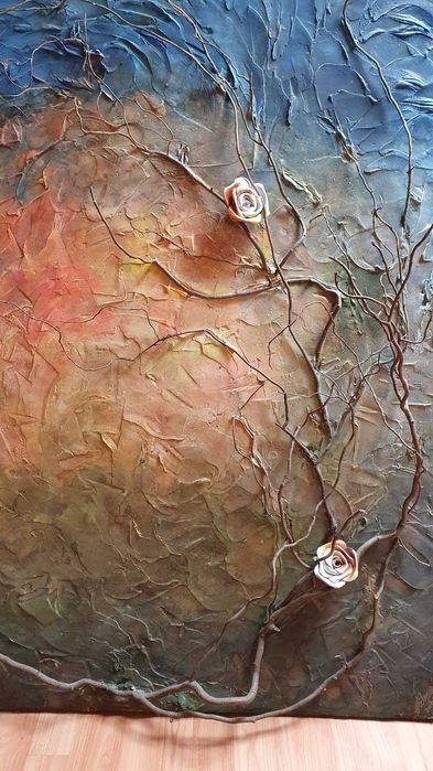 Tablou - cerul, lumina, natura, ceva abstract, semnat