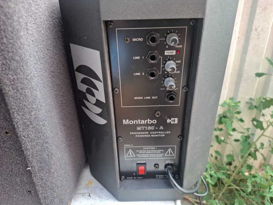 boxa activa montarbo mt 150a pa subwoofer 112 sa 2x150+450w rms