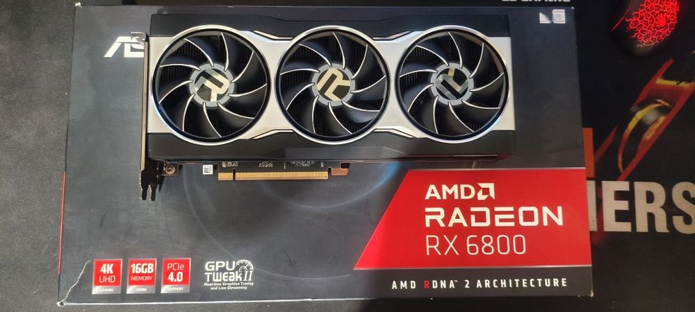 Видеокарта Asus Radeon RX 6800 16GB 256bit/G6 (HDMI+2DP+Type-C)(RX6800