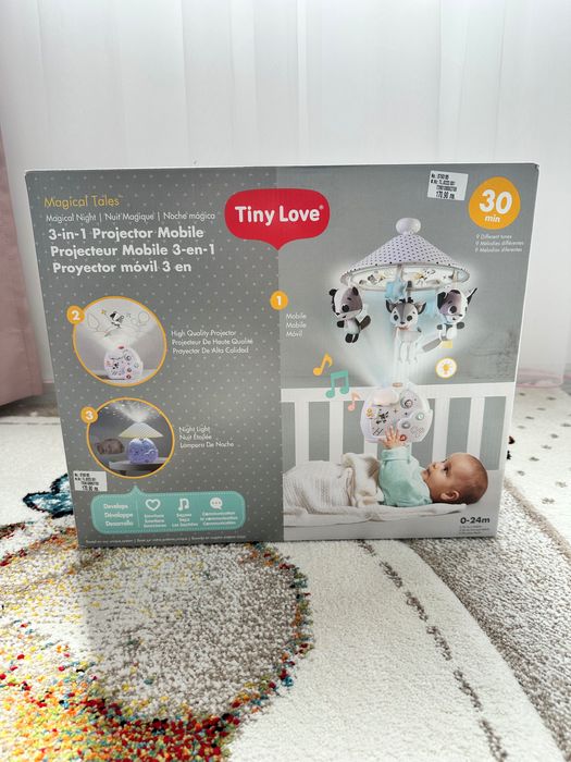 Музикална въртележка, лампа и проектор Tiny Love