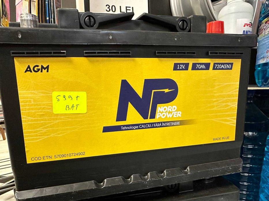 Baterie Nord Power AGM 12v 70ah 720(en) Cash sau Rate