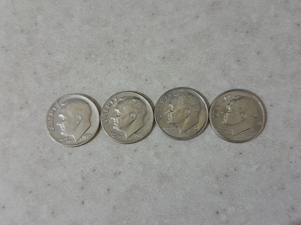 Монеты One dime.