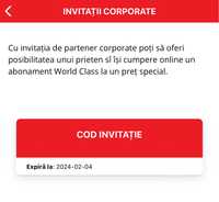 Invitație corporate World Class