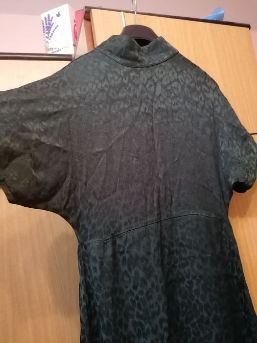 Rochie Reserved verde închis dark green, mărimea 40-L,, spate decupat