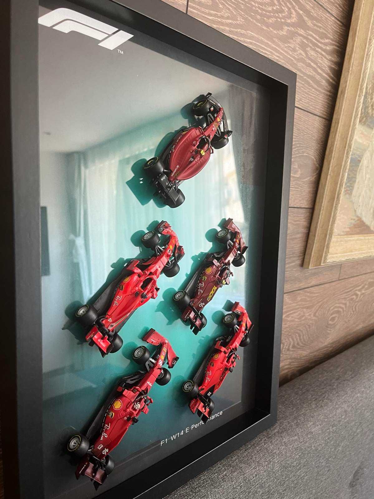 ЗD рамка с F1 bburago модели на Ferrari (мащаб 1:43)
