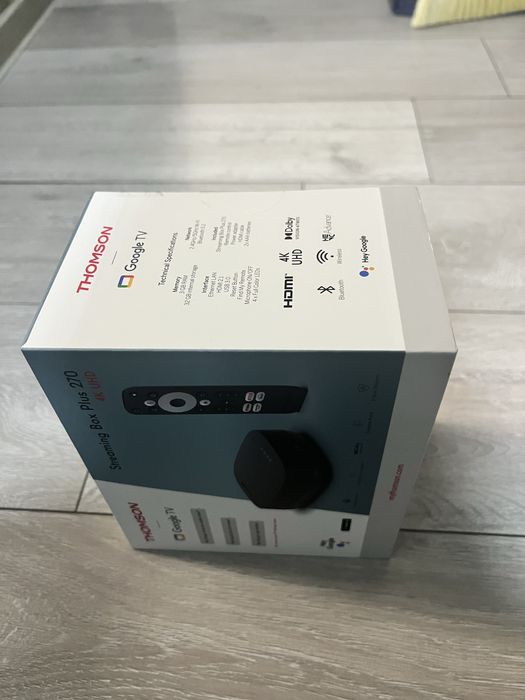 Google tv Thomson streaming box plus 270   4 k