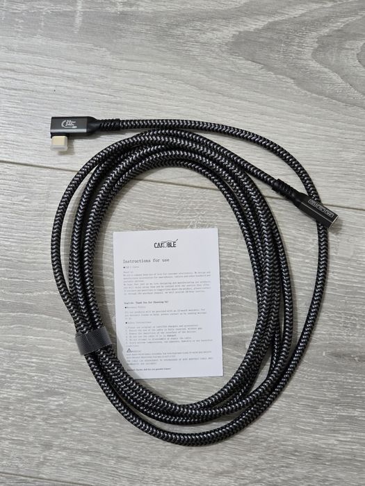 Cablu prelungitor USB-C 3m – 20Gbps, 240W, 4K 60Hz