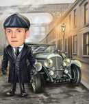 Peaky Blinders дигитална карикатура
