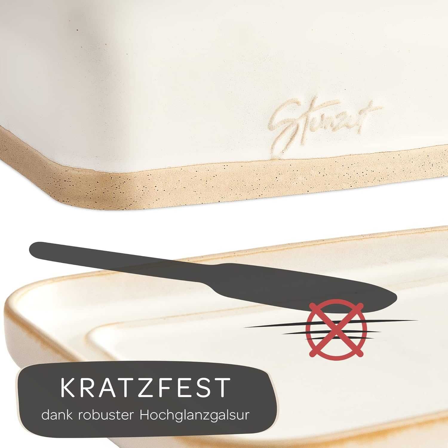 Steinzeit Design Butter Dish Керамичен съд за всички масла до 250g