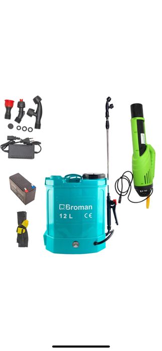Pompa Stropit Acumulator+Atomizor Electric 12/16Litri Broman