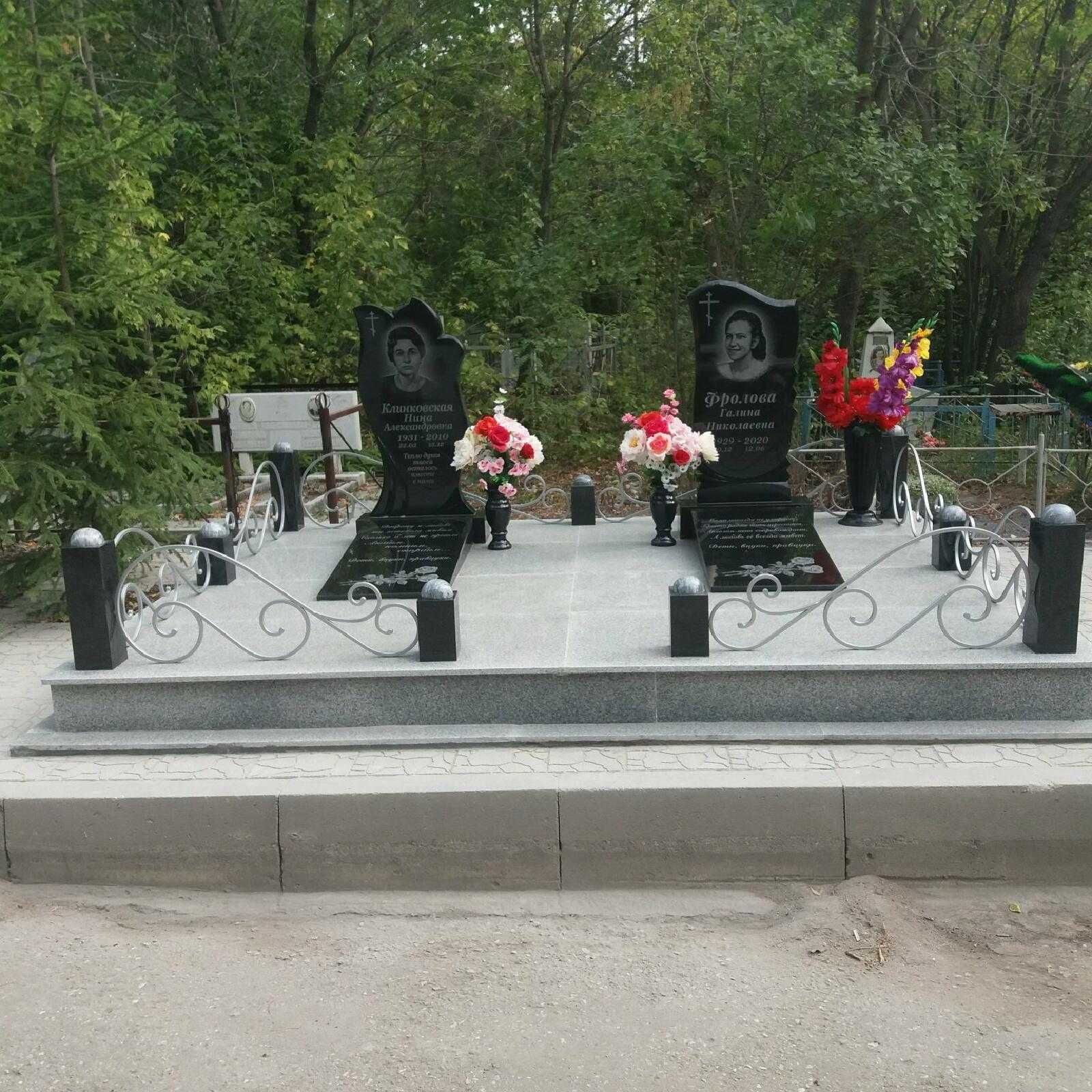 Установка памятников.