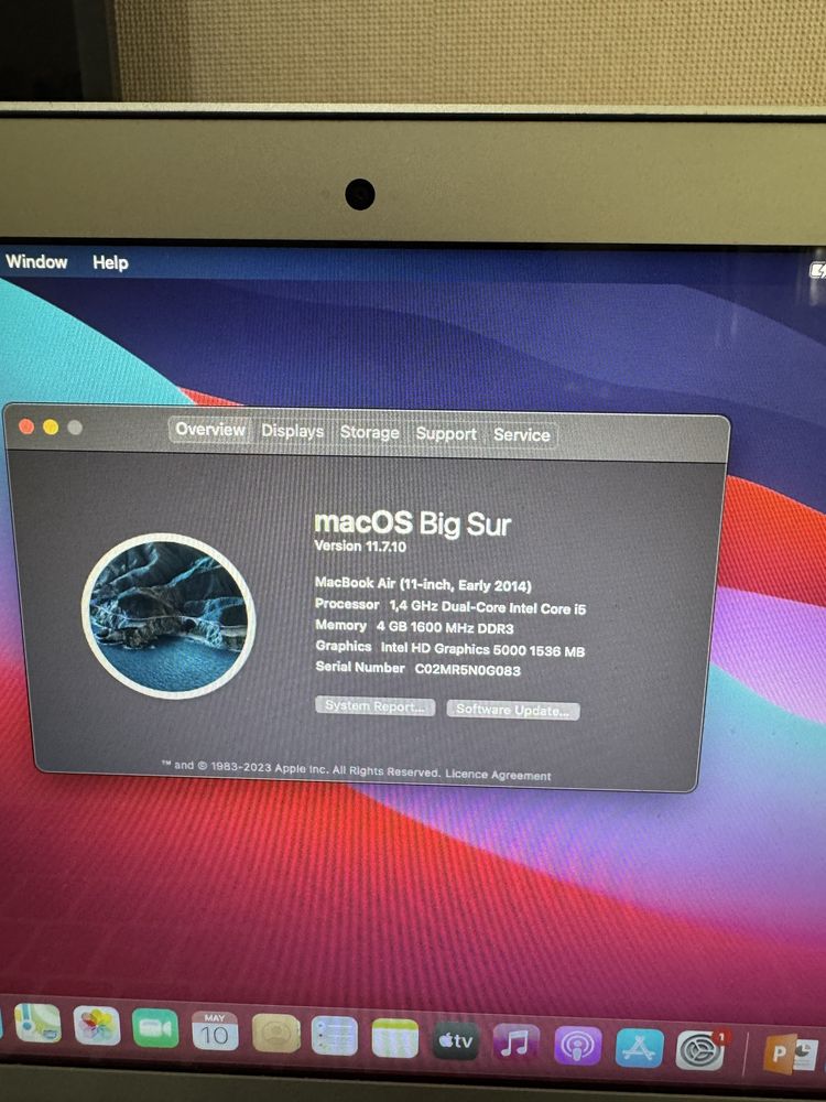 Macbook Air 11- inch 2014