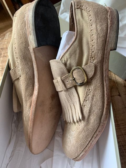 Mocasini Pantofola d'oro, din piele intoarsa, marimea 44