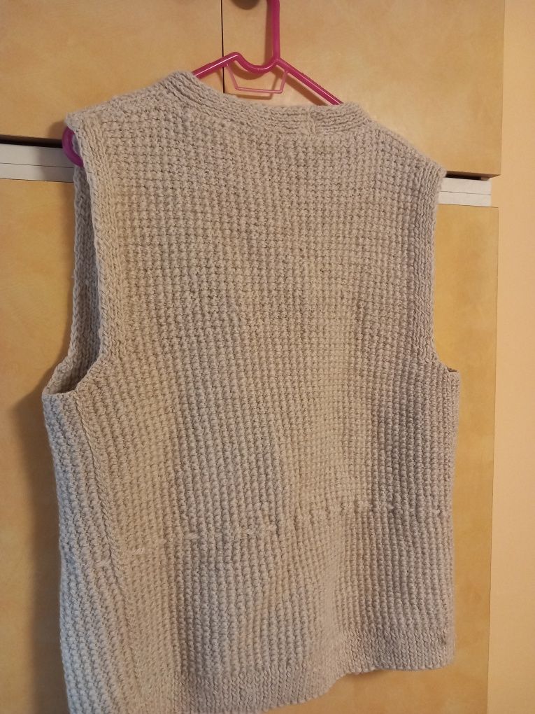 Vesta lână naturala oaie.