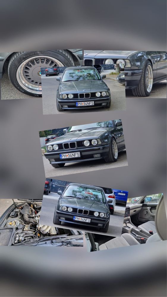BMW 5.25i E34 148000km Carte Service