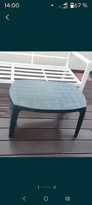 Masa verde exterior ,masa cafea