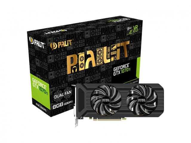 видеокарта Palit GeForce GTX 1070 Ti Dual 8GB GDDR5
