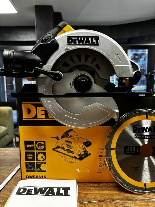Чисто Нов Циркуляр ръчен Dewalt DWE5615, 1500 W, 190 мм