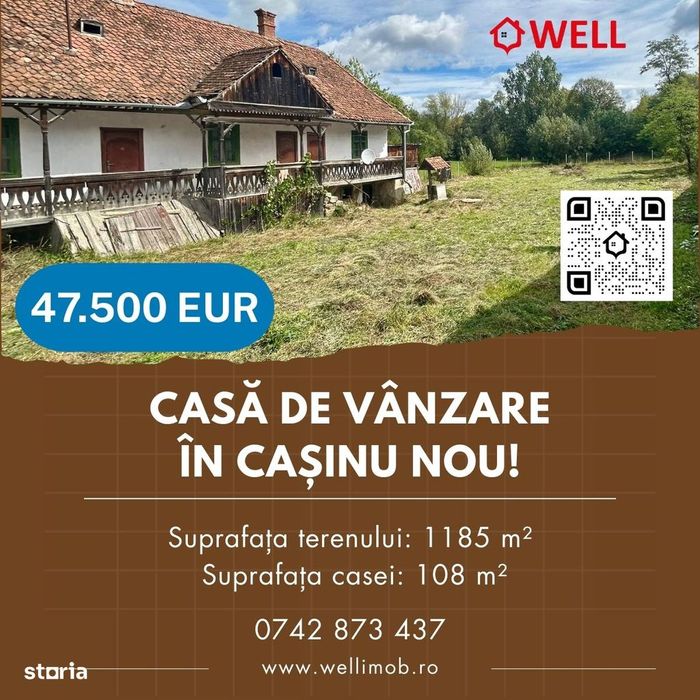 Casă de vânzare în Cașinu Nou!