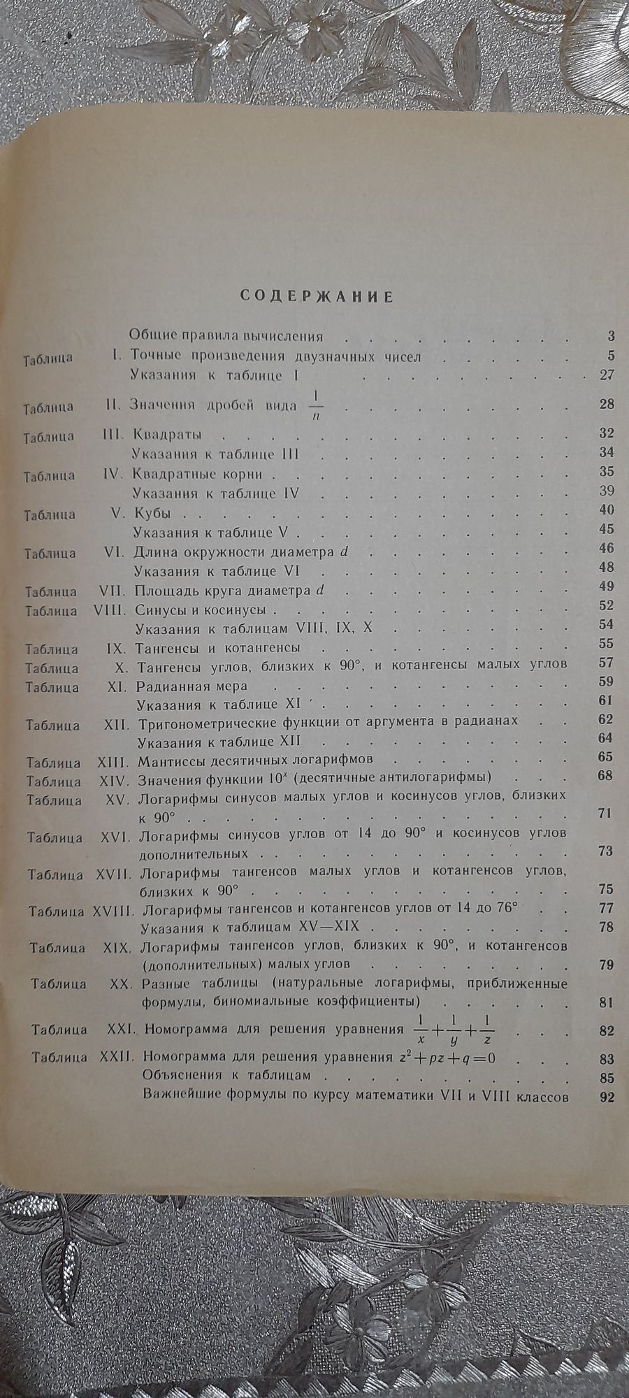 Четырехзначные математические таблицы