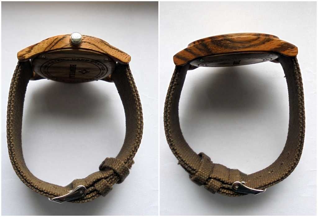 Ceas din lemn Ecologic Handmade-Zebrano