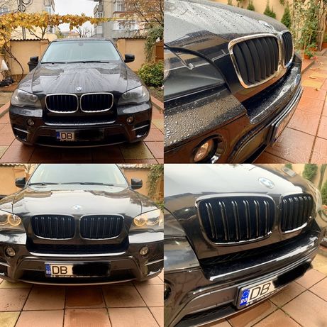 Grile duble centrale BMW X5 E70 X6 E71 Negru Lucios Pianno Black