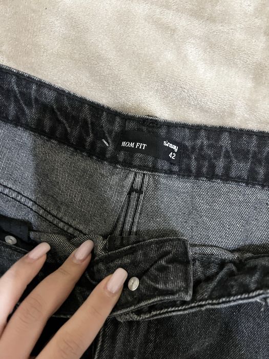 Черни дънкови панталонки