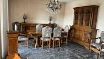 Set Mobilier Baroc Sufragerie lemn masiv Italia