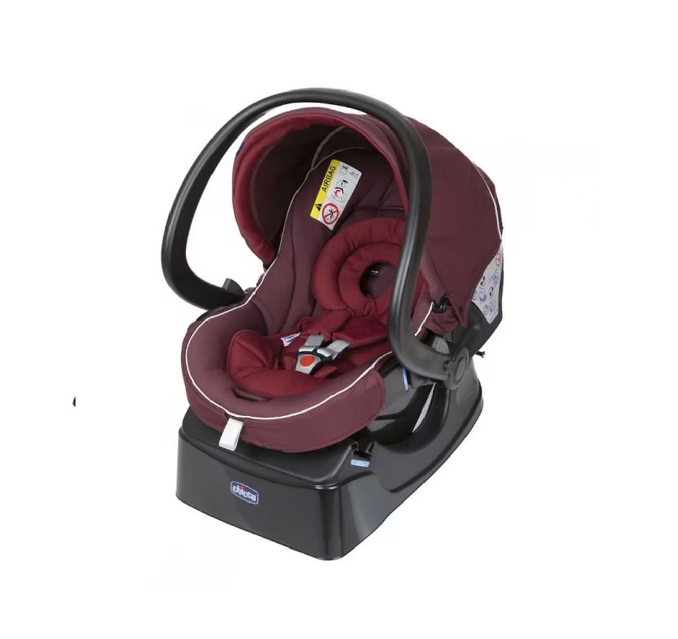 Carucior bebelusi 3in1 Chicco Activ3 Burgundy Powder