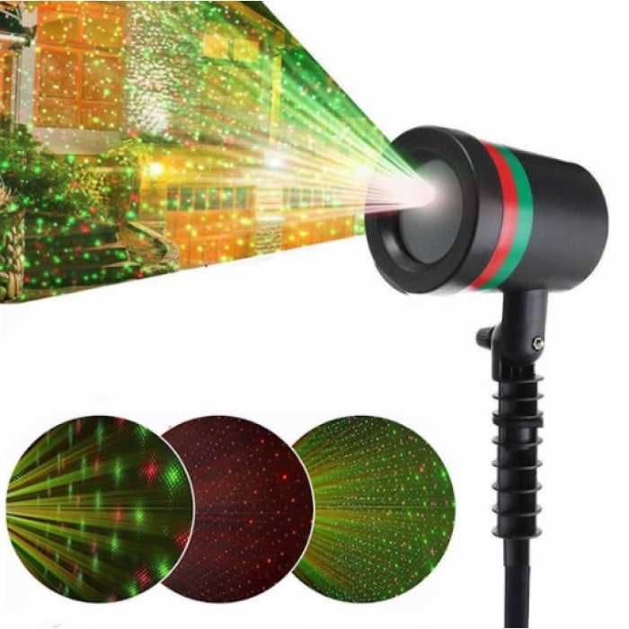 Proiector Laser Light cu Puncte Luminoase Verzi si Rosii