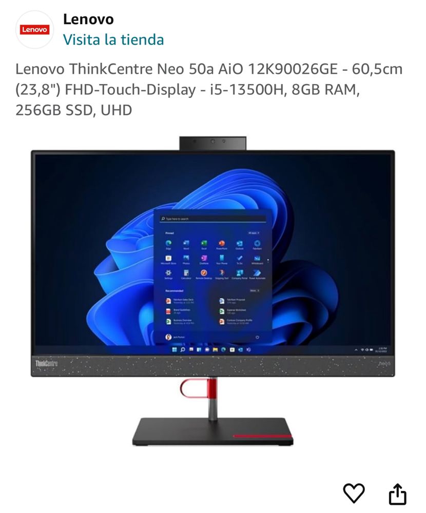 Lenovo ThinkCentre Neo 50a AiO 23,8”