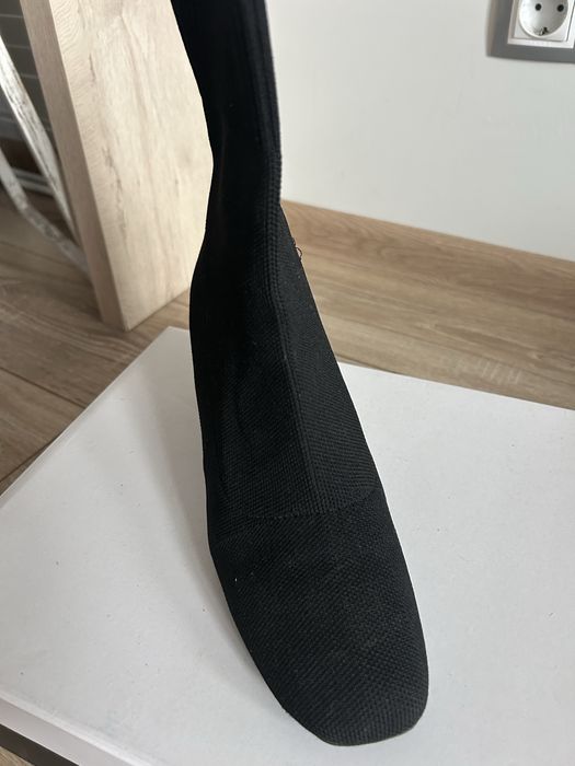 Боти Jenny Fairy с дебел ток, черни