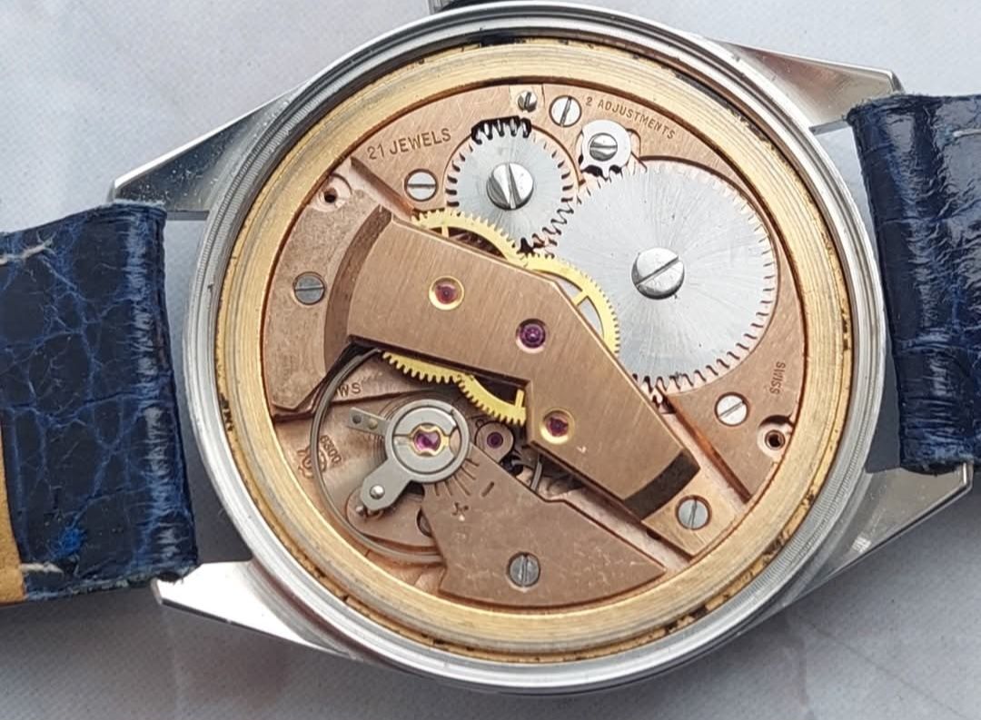 Ceas colectie Atlantic Worldmaster cu 21 rubine, albastru  colectie