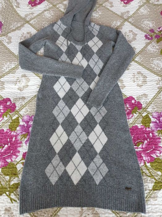 Rochie tricot mix lana angora Esprit Zara Massimo Dutti