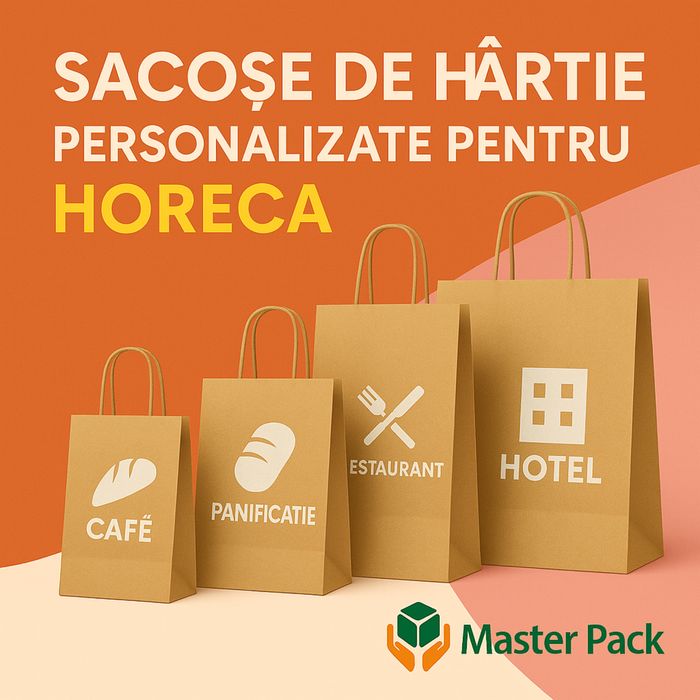 Pungi si sacose din hartie personalizate