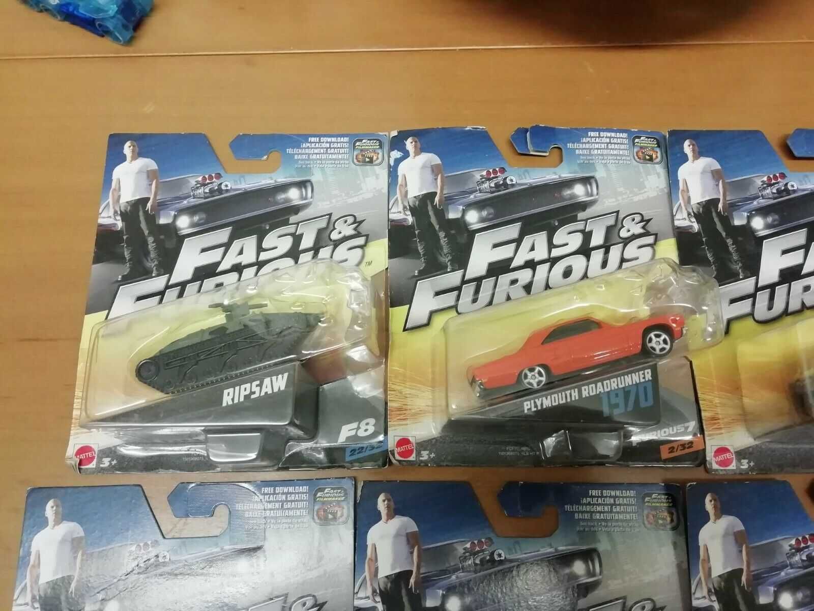 Метални колички Mattel Fast & Furious в мащаб 1:50