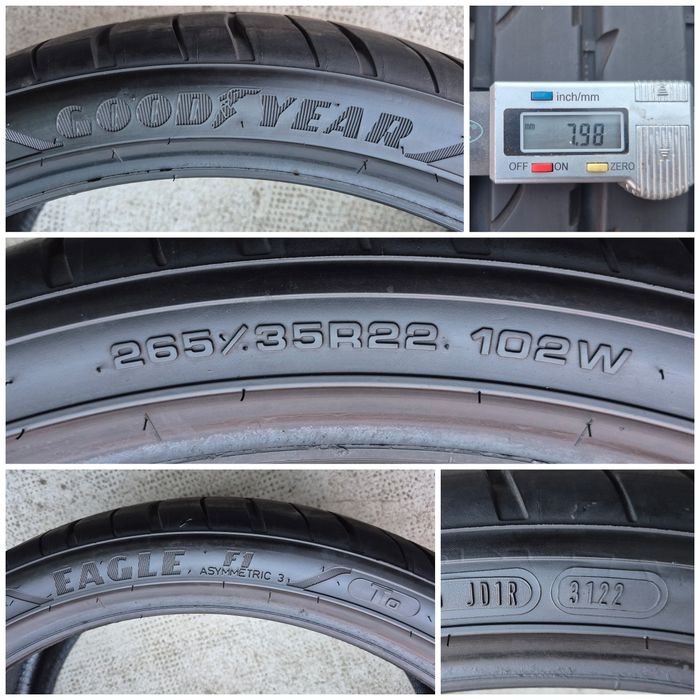 O bucată 265/35 R22 vară - una Continental Pirelli Goodyear Dunlop