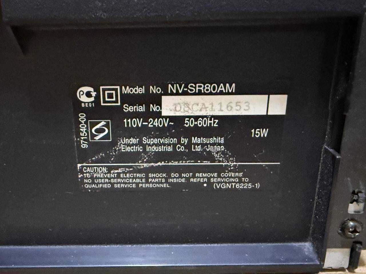 Видеоплеер Panasonic NV-SR80  6-Head Hi-Fi Stereo