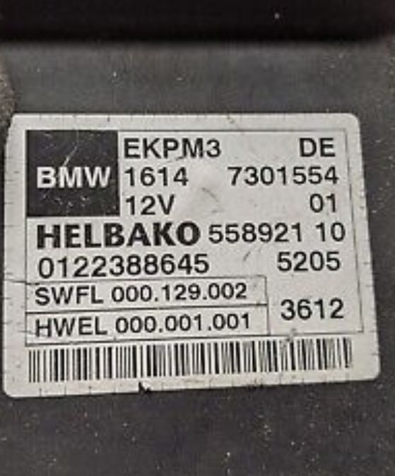 Modul pompa motorina BMW seria f 01 10 06 ekpm 3 4 5 6 7 x5 x6 f15 16