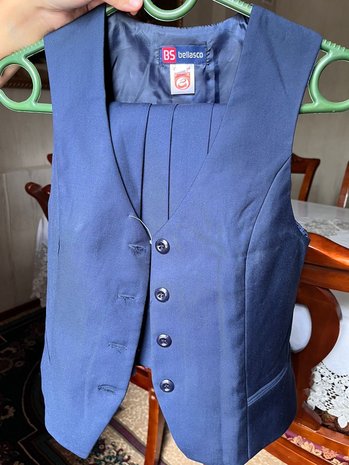 Костюм для школы для девушек рубашка жилетка юбка школьная форма