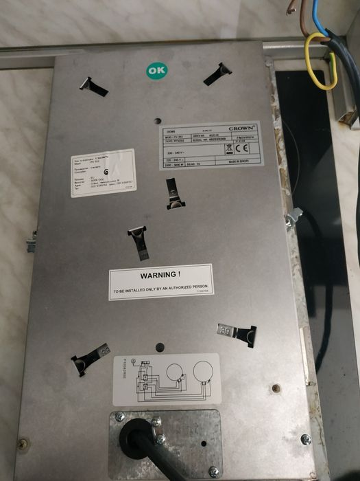 Двоен керамичен/индукционен  котлон за вграждане