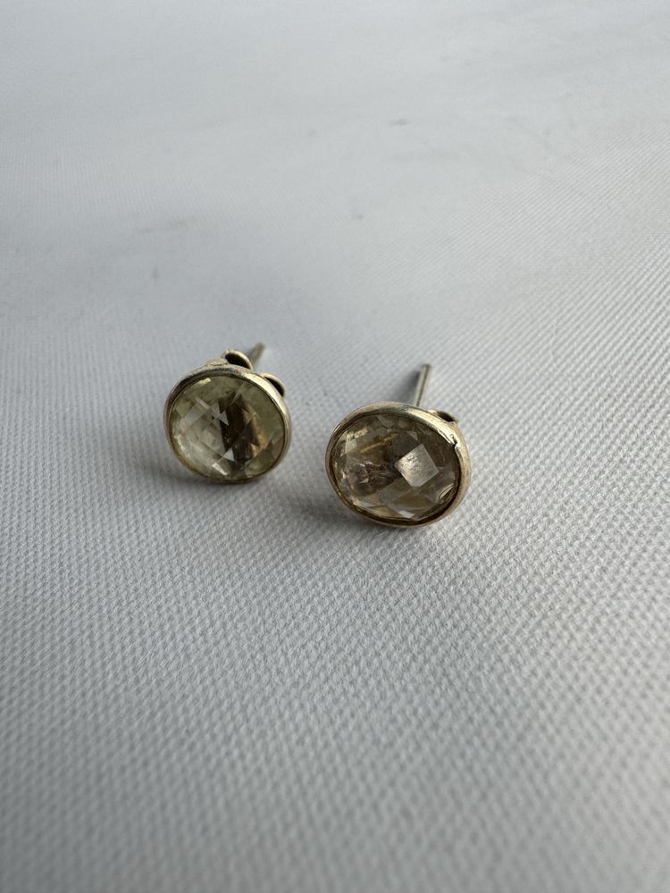 Cercei din argint si cubic zirconia