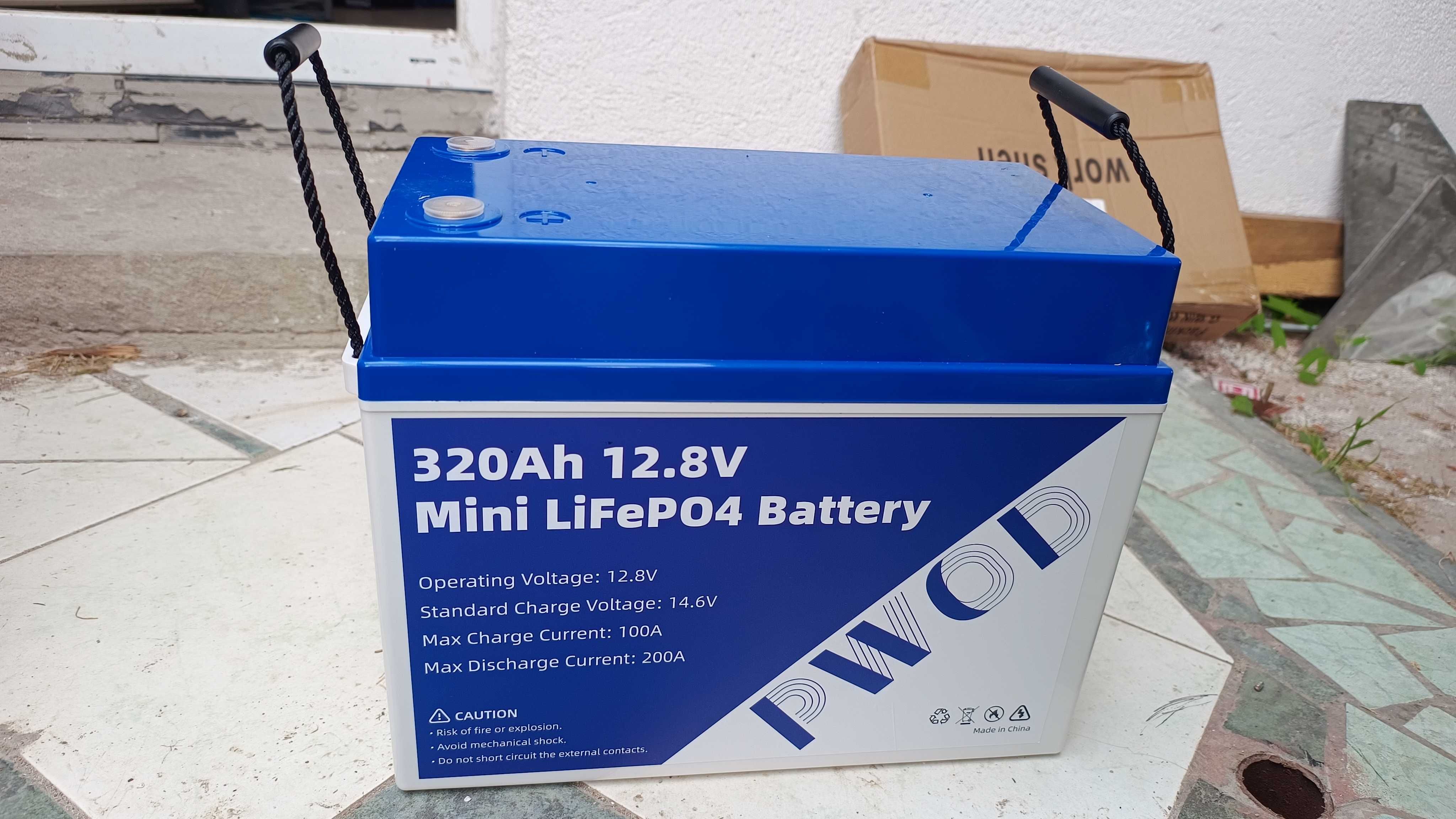 Baterie Lifepo4 320Ah real 12.8V nou, testata ,solar, rulota, camping