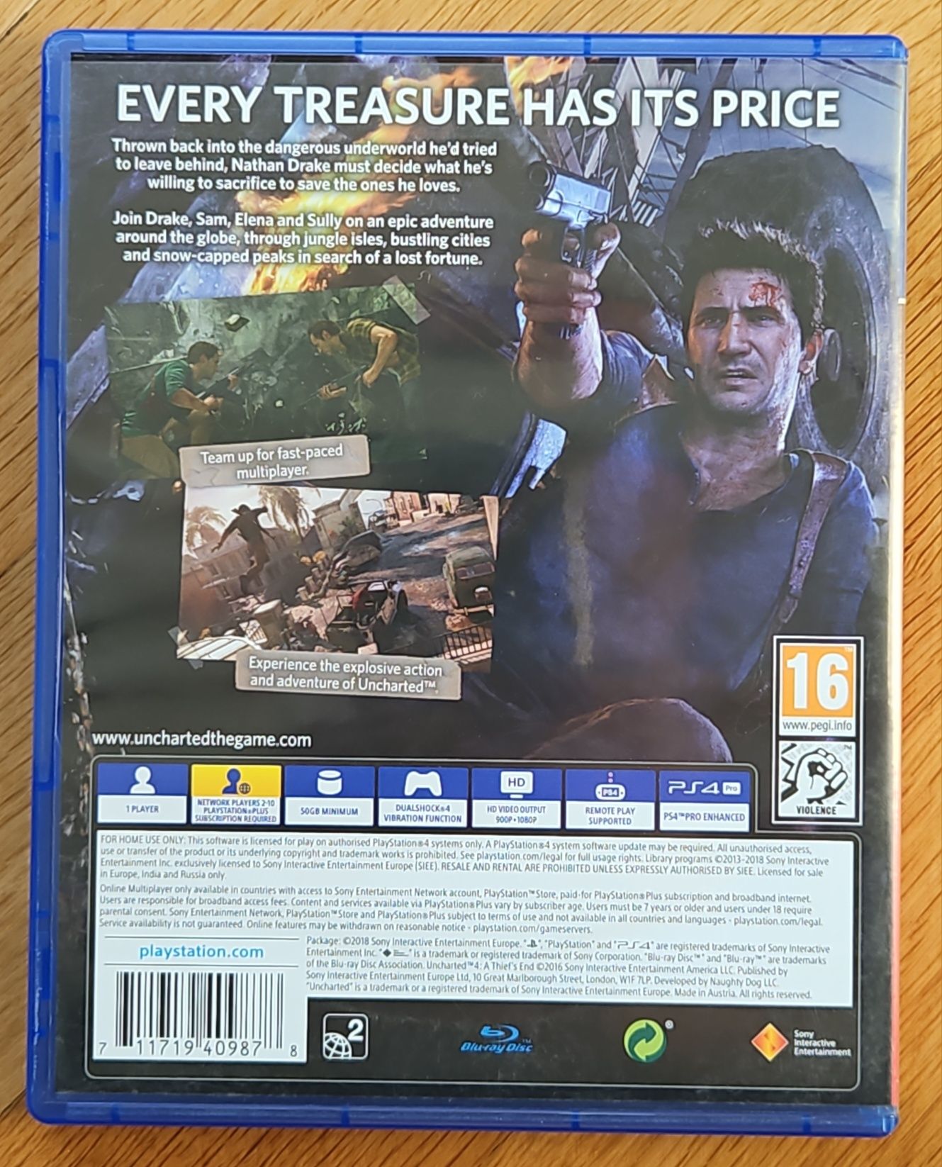 Uncharted 4 A Thief's End PS4 Playstation Плейстейшън 5 PS5 диск игра