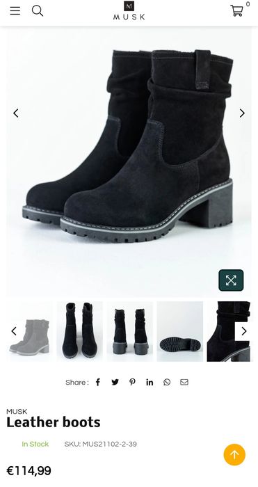 Ghete piele întoarsă îmblănite, Mus21102-2 39