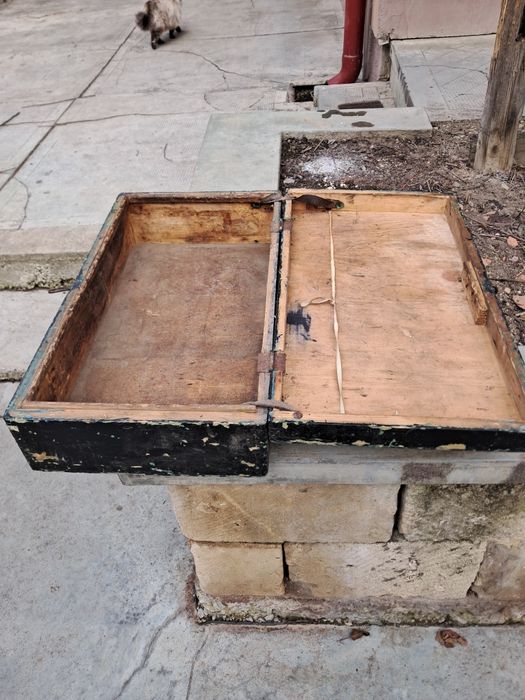 Valiză din lemn pentru armată