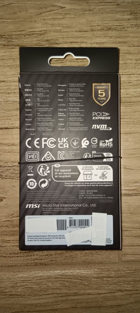 SSD MSI Spatium M460 1TB - NOU, SIGILAT!