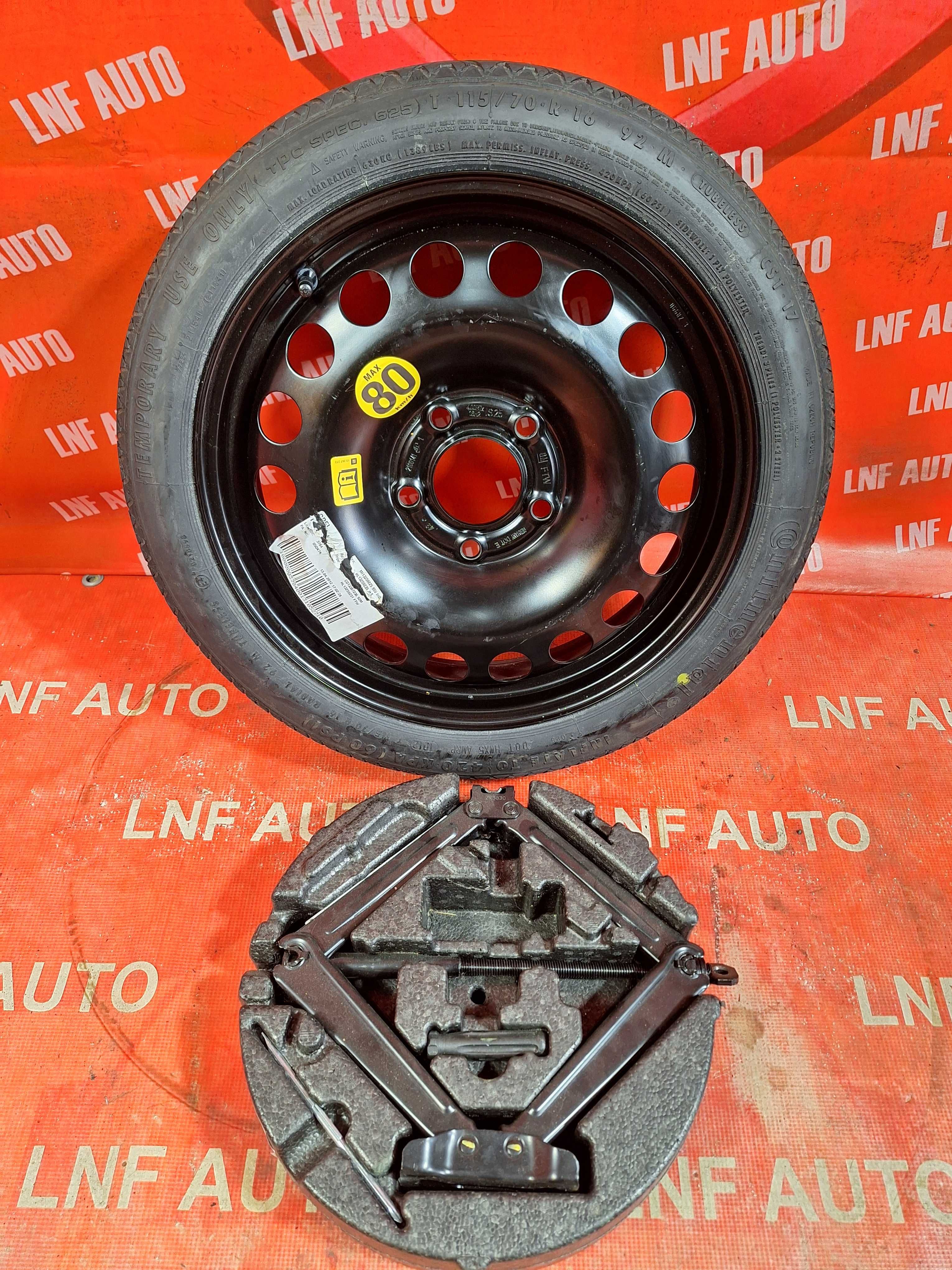 KIT Complet Roata Rezerva SLIM 5x115 16'' Opel Astra Zafira Chevrolet